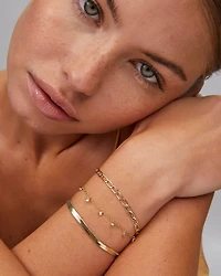 Kassie Set of 3 Chain Bracelets Silver