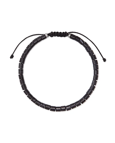 Grey Oxidized Sterling Silver Beaded Bracelet Verde Mix
