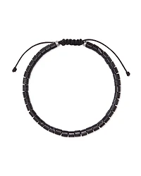 Grey Oxidized Sterling Silver Beaded Bracelet Verde Mix