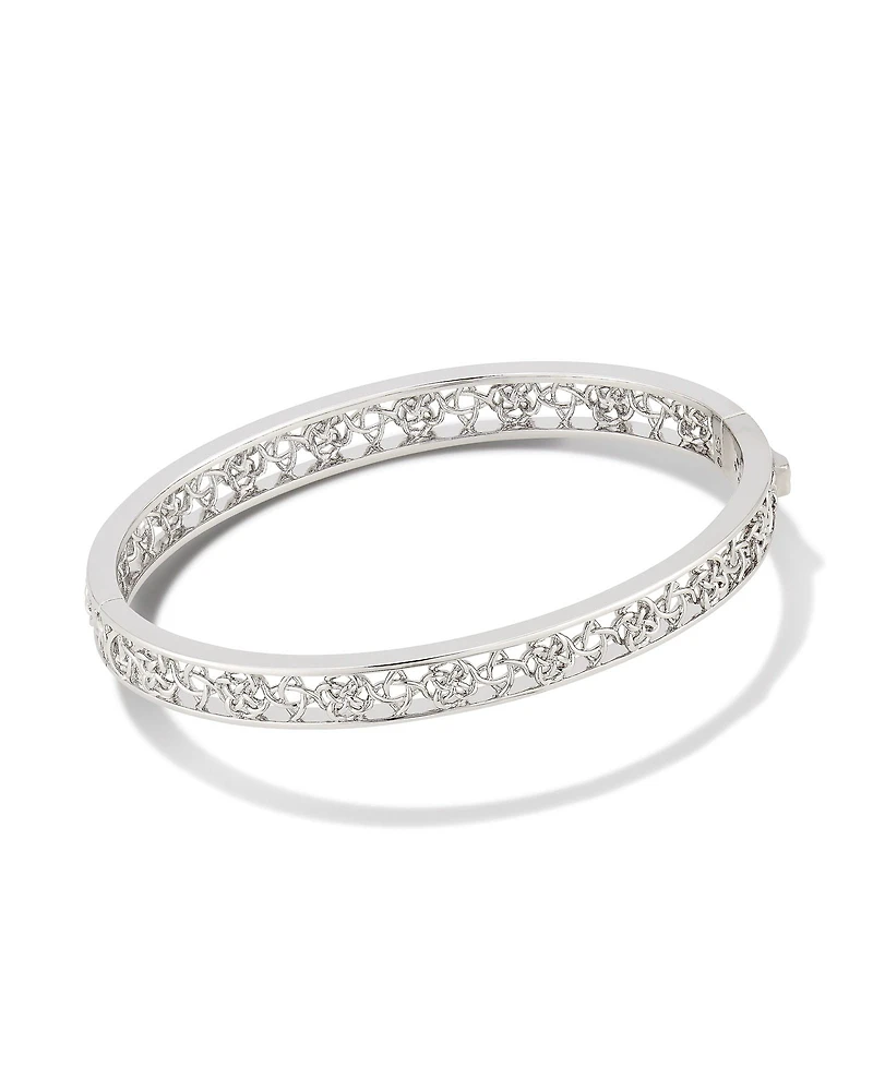 Kelly Bangle Bracelet Silver