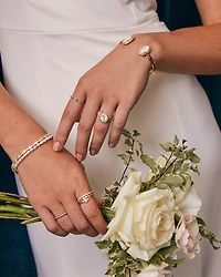 Michelle 14k Yellow Gold Pearl Bracelet Freshwater Cultured