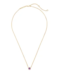 Davie 18k Gold Vermeil Pendant Necklace Rainbow Moonstone