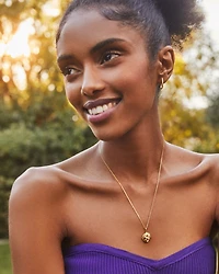 Sun & Moon Charm Oxidized Sterling Silver