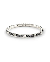 0.15 ct Astrid 14k White Gold Band Ring Black Diamond