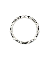0.15 ct Astrid 14k White Gold Band Ring Black Diamond