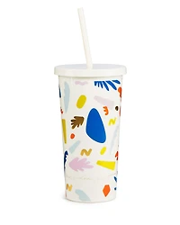 Straw Tumbler in Terrazzo