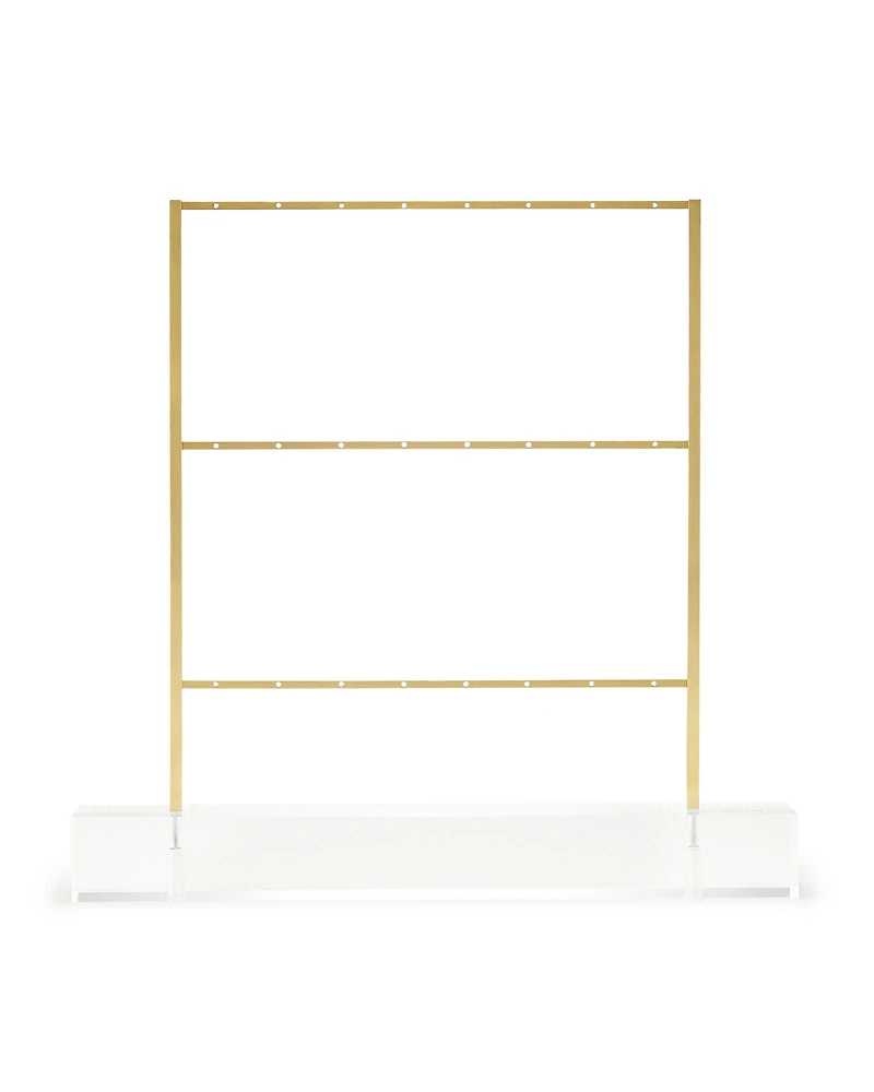 Earring Ladder Jewelry Stand Antique Brass