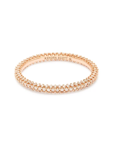 0.5 ct Remi 14k Rose Gold Band Ring White Diamonds