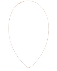 Inch Thin Chain Necklace in 18k Rose Gold Vermeil