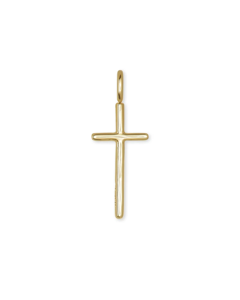 Cross Charm 18k Gold Vermeil