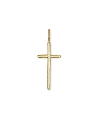 Cross Charm 18k Gold Vermeil