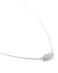 0.39 ct Elisa Pendant Necklace Pave Diamond and 14k Yellow Gold