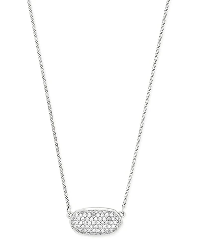 0.39 ct Elisa Pendant Necklace Pave Diamond and 14k Yellow Gold