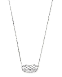 0.39 ct Elisa Pendant Necklace Pave Diamond and 14k Yellow Gold