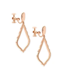 Sophia Clip-On Drop Earrings Silver
