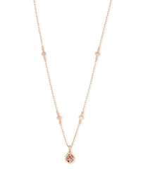 Nola Rose Gold Pendant Necklace in Rose Gold Drusy