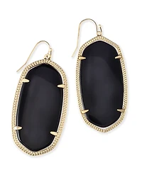 Danielle Gold Statement Earrings Ivory Mother-of-Pearl