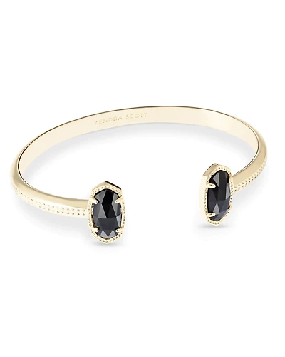 Elton Gold Cuff Bracelet Iridescent Drusy