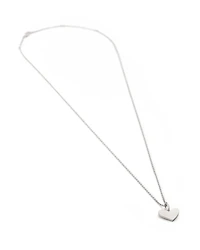 Ari Heart Charm Necklace In Sterling Silver