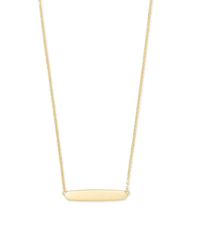 Mattie Bar Pendant Necklace Sterling Silver
