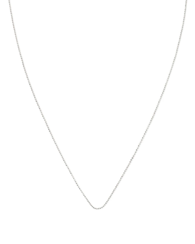 22 Inch Ball Chain Necklace in Sterling Silver