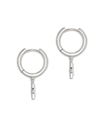 Jae Star Huggie Earrings in 18k Gold Vermeil