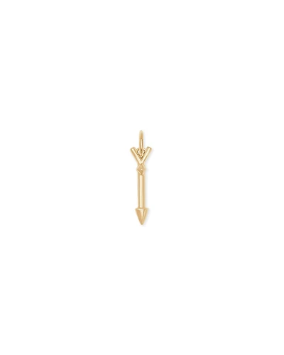 Zoey Arrow Charm in 18k Yellow Gold Vermeil
