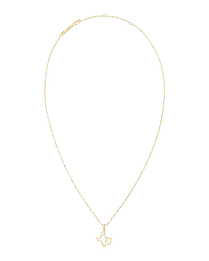 Texas Charm Necklace 18k Yellow Gold Vermeil