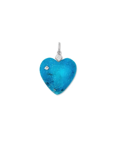 Angie Lapis Carved Heart Charm in 18k Gold Vermeil