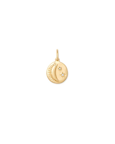 Celestial Coin Charm in 18k Gold Vermeil