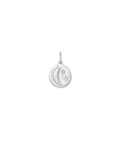 Celestial Coin Charm in Sterling Silver
