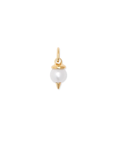 Pearl Charm 18k Gold Vermeil