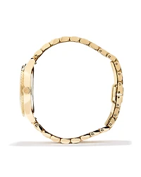 Alex Gold Tone Stainless Steel 35mm Watch in Ivory Mother-of-Pearl