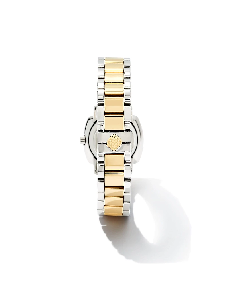 Dira Two Tone Stainless Steel 28mm Watch in Abalone
