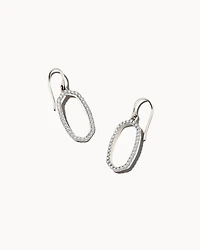 0.34 ct Lee 14k Yellow Gold Open Frame Earrings White Diamond