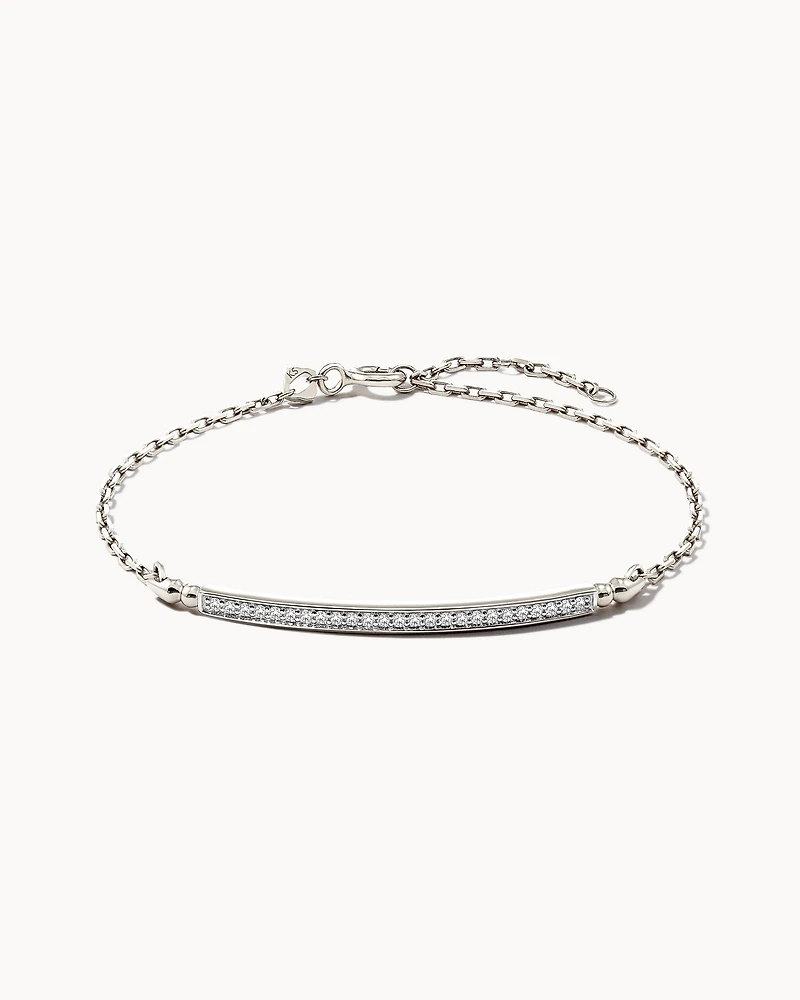 0.2 ct Ott 14k Yellow Gold Delicate Bracelet White Diamond