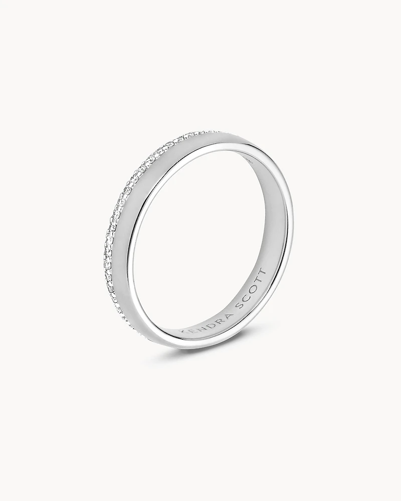 0.31 ct Whitney 14k White Gold Band Ring Diamond