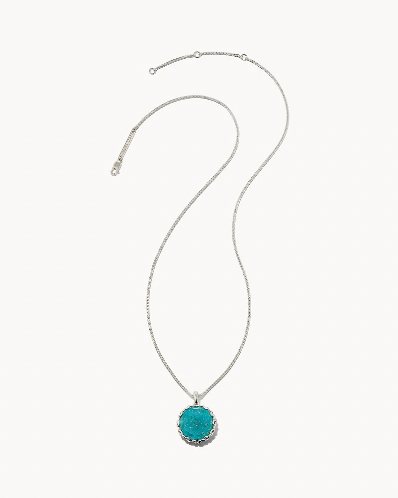 Jane Sterling Silver Pendant Necklace in Turquoise