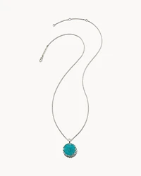 Jane Sterling Silver Pendant Necklace in Turquoise