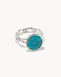Jane 18k Yellow Gold Vermeil Cocktail Ring Gray Labradorite