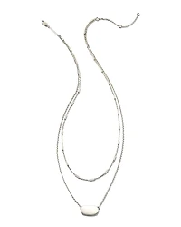 Elisa Multi Strand Necklace in Sterling Silver