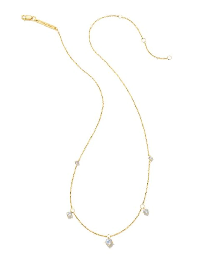 Blakely 18k Gold Vermeil Strand Necklace in Green Onyx