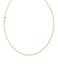 Cross Inline Necklace 18k Gold Vermeil