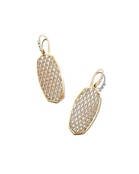 1.53 ct 20th Anniversary Ellen 14k Yellow Gold Drop Earrings in White Diamond