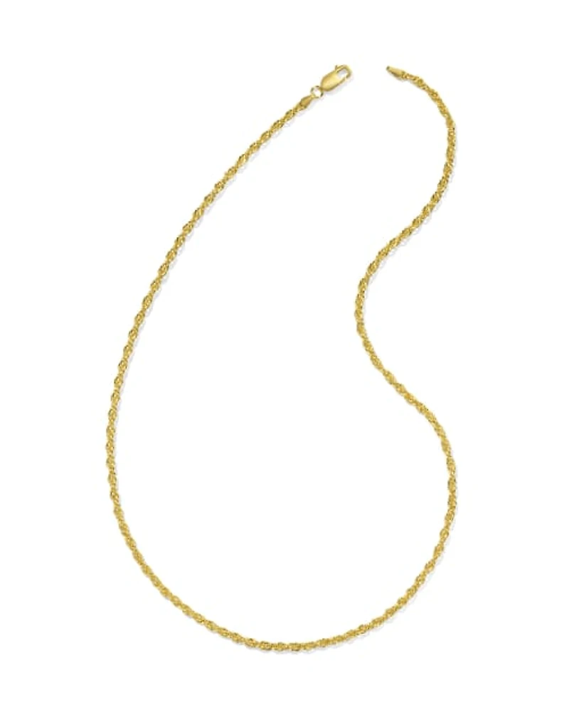 Ryan 22" Rope Chain Necklace Oxidized Sterling Silver