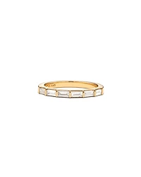 0.57 ct Isabella 14k Yellow Gold Half Eternity Band Ring White Diamond