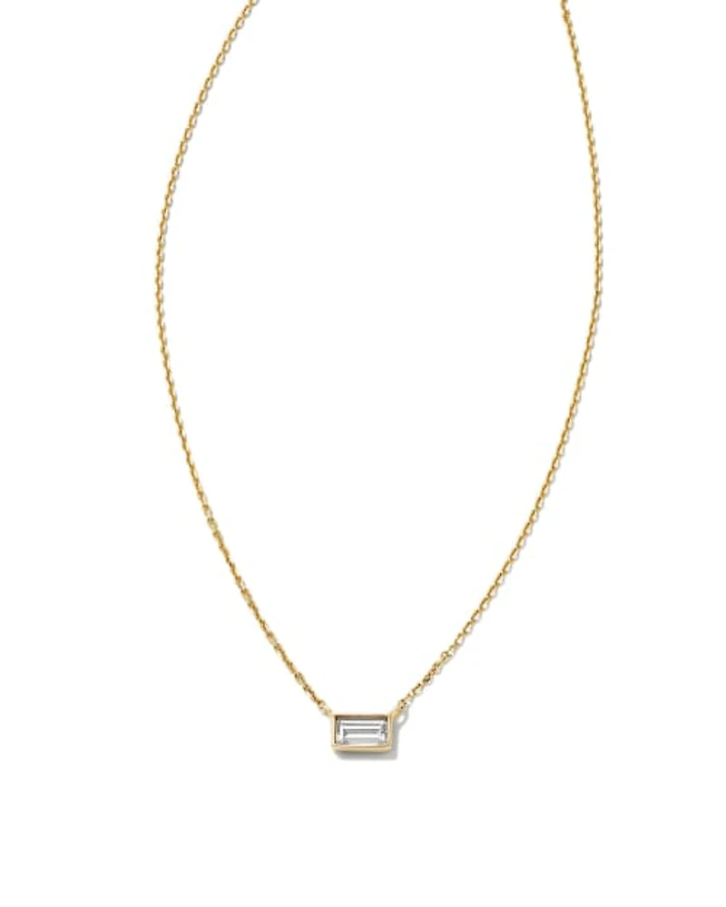 0.18 ct Isabella 14k Yellow Gold Pendant Necklace White Diamond