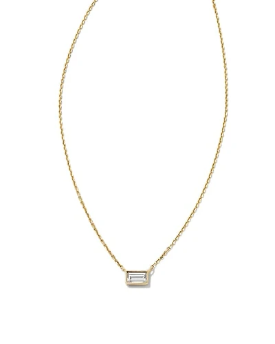 0.18 ct Isabella 14k Yellow Gold Pendant Necklace White Diamond