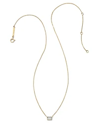 0.18 ct Isabella 14k Yellow Gold Pendant Necklace White Diamond