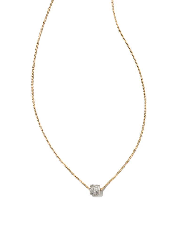 0.15 ct Stella 14k Yellow Gold Pendant Necklace White Diamond